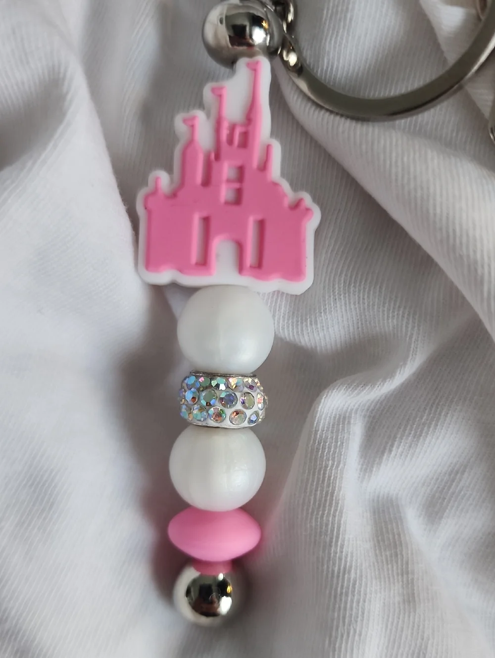 🆕️Pink Castle Decorative Keychain - Picture 2 of 7